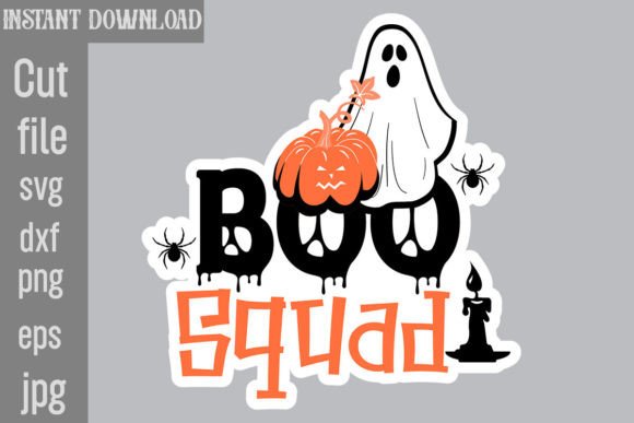 Boo Squad SVG Cut File for Crafts and Graphics