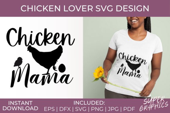 Funny Chicken Lover SVG for Crafts and Graphics