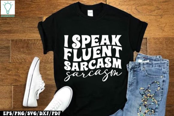 I Speak Fluent Sarcasm Retro SVG for Crafts and Graphics