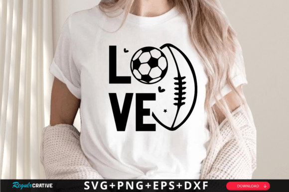 Love Svg Design, Soccer Svg Design for Crafts and Graphics
