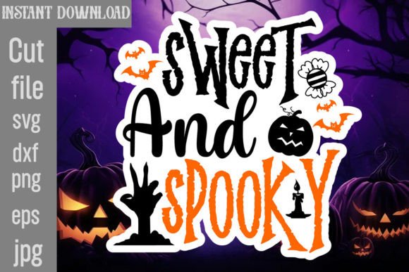 Sweet and Spooky SVG Cut File for Crafts and Graphics
